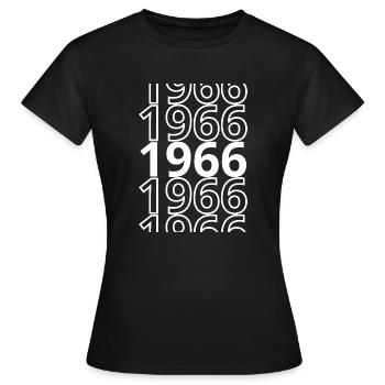 1966 1966 1966 - T-shirt Femme - noir - Devant - AI Model Female 172 dark (172cm)