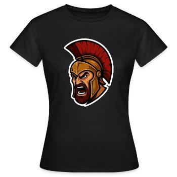 Spartiate en colère - T-shirt Femme - noir - Devant - AI Model Female 172 dark (172cm)