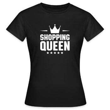 Shopping Queen - T-shirt Femme - noir - Devant - AI Model Female 172 dark (172cm)