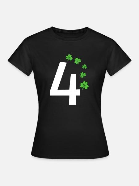 4 - Frauen T-Shirt - Schwarz