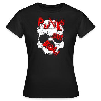 Punks Not Dead - Women's T-Shirt - black - Front - AI Model Female 172 dark (172cm)