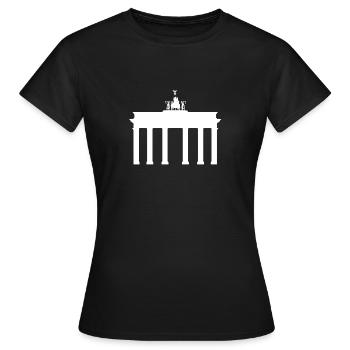 Porte de Brandebourg - T-shirt Femme - noir - Devant - AI Model Female 172 dark (172cm)
