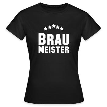 Braumeister | Bier & Brauerei Design - Frauen T-Shirt - Schwarz - Vorne - AI Model Female 172 dark (172cm)
