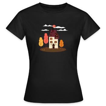 Idée cadeau automne - T-shirt Femme - noir - Devant - AI Model Female 172 dark (172cm)