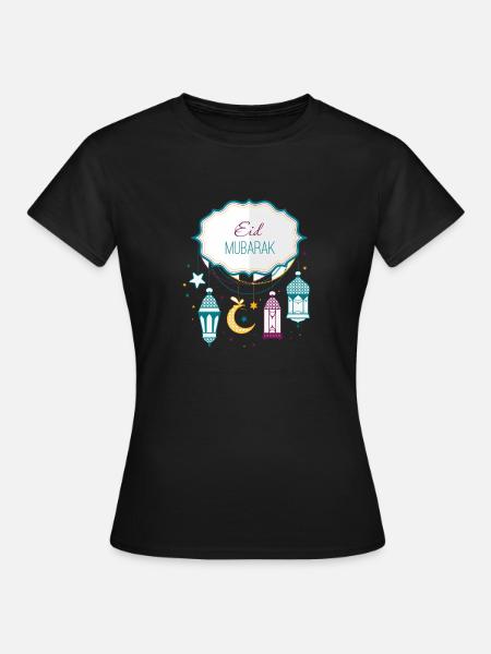 Eid Mubarak - Women's T-Shirt - black
