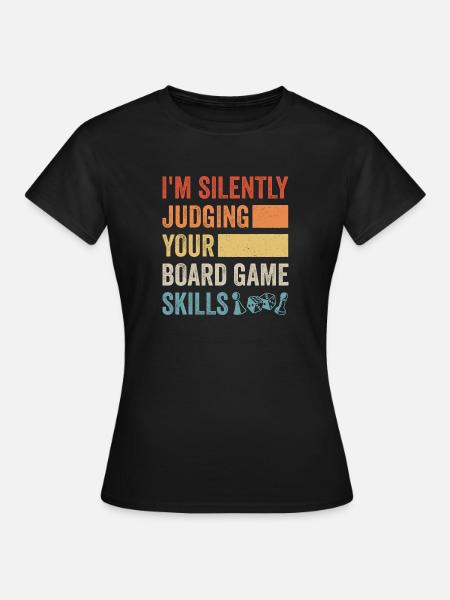 Compétences de jeu de société de nuit - T-shirt Femme - noir