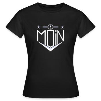 good morning - Women's T-Shirt - black - Front - AI Model Female 172 dark (172cm)