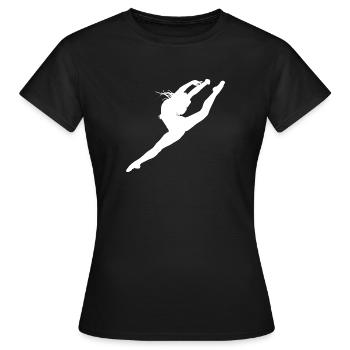 Ballerina Ballet Dance Dancer Dancing - Women's T-Shirt - black - Front - AI Model Female 172 dark (172cm)