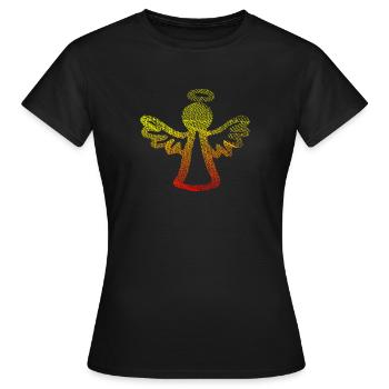 Weihnachten Christkind Engel - Frauen T-Shirt - Schwarz - Vorne - AI Model Female 172 dark (172cm)