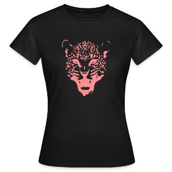 Leopard - Women's T-Shirt - black - Front - AI Model Female 172 dark (172cm)
