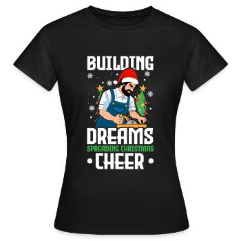 Jingle Bells Healthy Teeth Swells Dentist Dentist - Women's T-Shirt - black - Front - AI Model Female 172 dark (172cm)