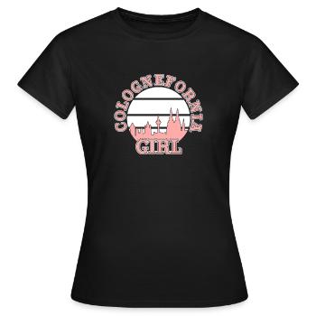 COLOGNEFORNIA Fille Cologne Kölle ville Dom Kölsches - T-shirt Femme - noir - Devant - AI Model Female 172 dark (172cm)