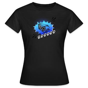 Bassbox - Frauen T-Shirt - Schwarz - Vorne - AI Model Female 172 dark (172cm)