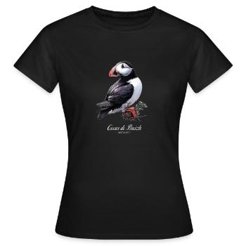Atlantic Puffin Brittany Heart of Breizh - Women's T-Shirt - black - Front - AI Model Female 172 dark (172cm)