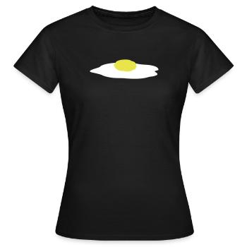Egg - Women's T-Shirt - black - Front - AI Model Female 172 dark (172cm)