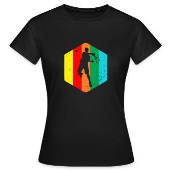 tennis - T-shirt Femme - noir - Devant - AI Model Female 172 dark (172cm)