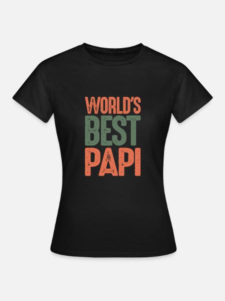 Bester Papi - Frauen T-Shirt - Schwarz
