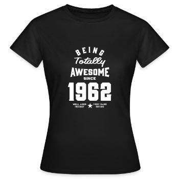 Since 1962 - Women's T-Shirt - black - Front - AI Model Female 172 dark (172cm)
