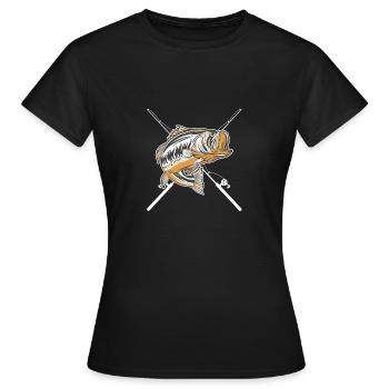 Pêcher - Petri Heil Pêcher - T-shirt Femme - noir - Devant - AI Model Female 172 dark (172cm)