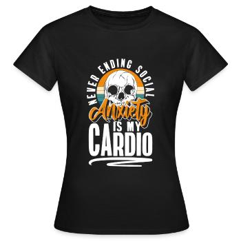 Sarkasmus Menschenmenge Gemein - Frauen T-Shirt - Schwarz - Vorne - AI Model Female 172 dark (172cm)