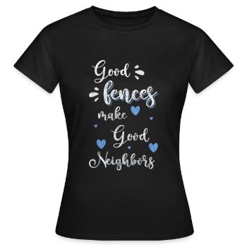 Humour de quartier - T-shirt Femme - noir - Devant - AI Model Female 172 dark (172cm)