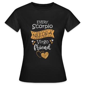 Tierkreiszeichen Astrologie - Frauen T-Shirt - Schwarz - Vorne - AI Model Female 172 dark (172cm)