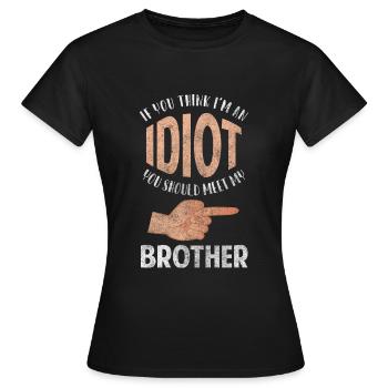 L’humour noir provoque des collègues - T-shirt Femme - noir - Devant - AI Model Female 172 dark (172cm)