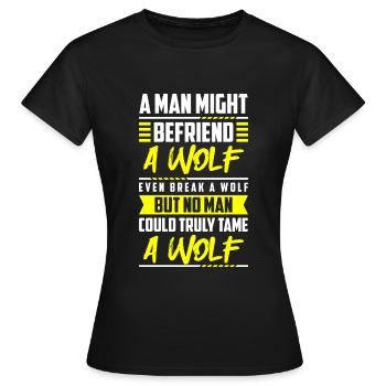 Werwolf Rudel Raubtier - Frauen T-Shirt - Schwarz - Vorne - AI Model Female 172 dark (172cm)