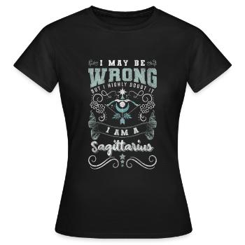 Constellation de l’horoscope - T-shirt Femme - noir - Devant - AI Model Female 172 dark (172cm)