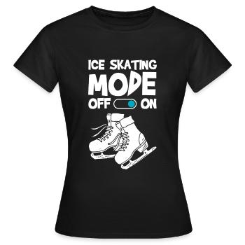 patinage sur glace Art Hobby patinoire - T-shirt Femme - noir - Devant - AI Model Female 172 dark (172cm)