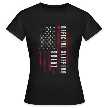 Sommeil Appui-tête Fatigue Relaxation - T-shirt Femme - noir - Devant - AI Model Female 172 dark (172cm)