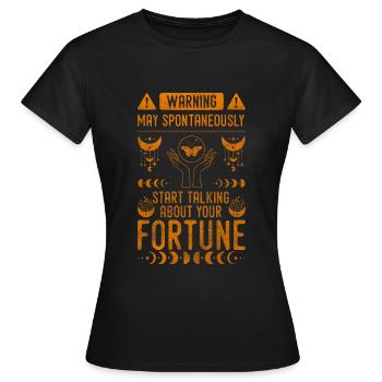 Fortune Teller Esotericism Cards Magic - Women's T-Shirt - black - Front - AI Model Female 172 dark (172cm)