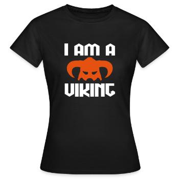 Je suis une citation cool de viking - T-shirt Femme - noir - Devant - AI Model Female 172 dark (172cm)