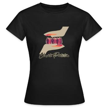 Protection du climat - T-shirt Femme - noir - Devant - AI Model Female 172 dark (172cm)