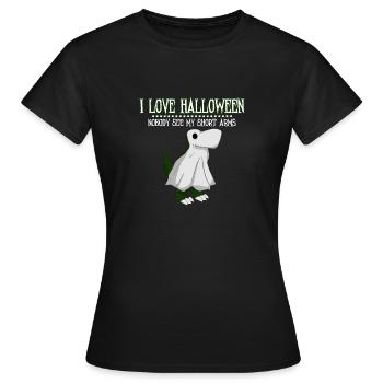 Ghost Dinosaur - Frauen T-Shirt - Schwarz - Vorne - AI Model Female 172 dark (172cm)