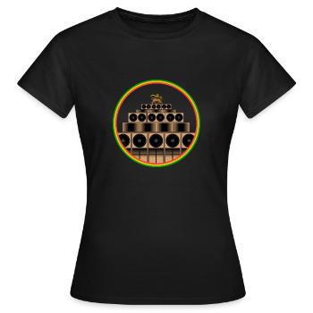 Reggae sound system - Women's T-Shirt - black - Front - AI Model Female 172 dark (172cm)