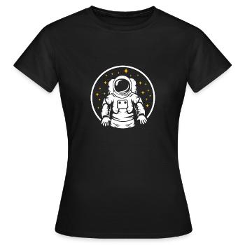 astronaut - Women's T-Shirt - black - Front - AI Model Female 172 dark (172cm)