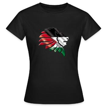 Jordanien - Frauen T-Shirt - Schwarz - Vorne - AI Model Female 172 dark (172cm)
