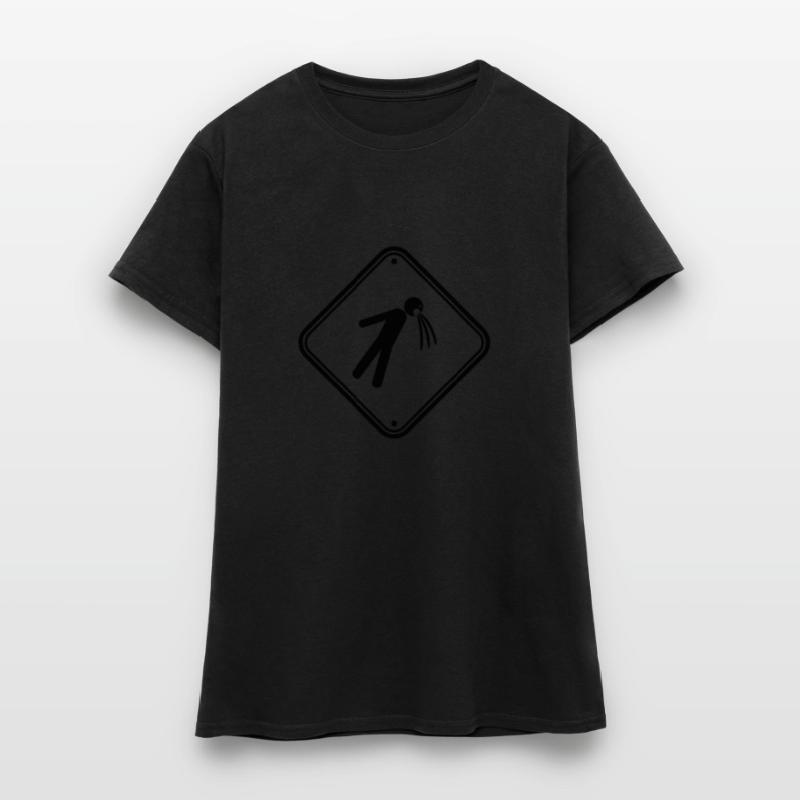 shield caution note vomit vomit Women's T-Shirt