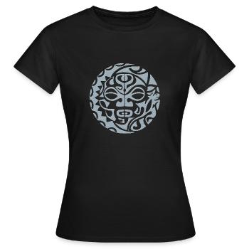 Tatouage maori amour impossible - T-shirt Femme - noir - Devant - AI Model Female 172 dark (172cm)