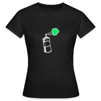 graffiti - T-shirt Femme - noir - Devant - AI Model Female 172 dark (172cm)