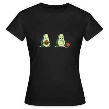 Toilettes d'avocat humour pression de merde merde fécal - T-shirt Femme - noir - Devant - AI Model Female 172 dark (172cm)