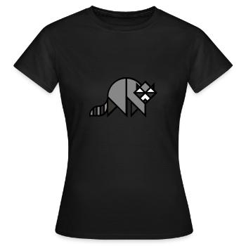 Animals Tiere Animal Print Nature 33 - Frauen T-Shirt - Schwarz - Vorne - AI Model Female 172 dark (172cm)