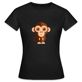 Animals Tiere Animal Print Nature 32 - Frauen T-Shirt - Schwarz - Vorne - AI Model Female 172 dark (172cm)