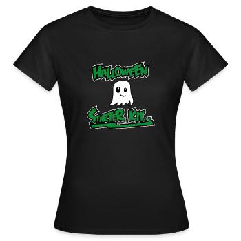 Kit de démarrage d'Halloween - T-shirt Femme - noir - Devant - AI Model Female 172 dark (172cm)