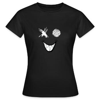 Smile - T-shirt Femme - noir - Devant - AI Model Female 172 dark (172cm)