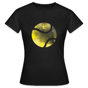 Tennisball - Frauen T-Shirt - Schwarz - Vorne - AI Model Female 172 dark (172cm)