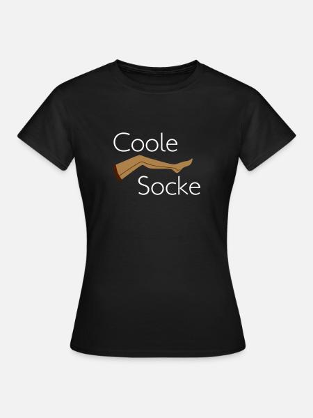 Coole Socke - Frauen T-Shirt - Schwarz