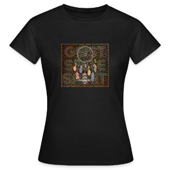 Spirit DREAM CATCHER - T-shirt Femme - noir - Devant - AI Model Female 172 dark (172cm)