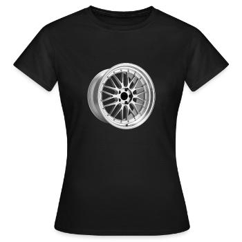 Jante de voiture - T-shirt Femme - noir - Devant - AI Model Female 172 dark (172cm)